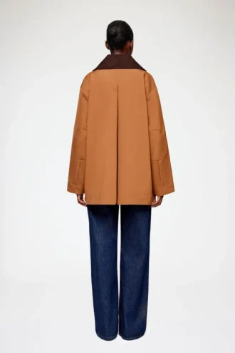 Jacket in Brown Twill