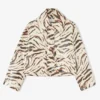 Jacket in Laminated Zebra Jacket in Laminated Zebra