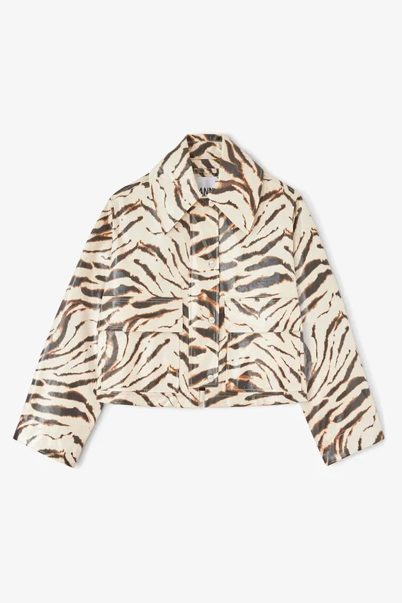 Jacket in Laminated Zebra Jacket in Laminated Zebra