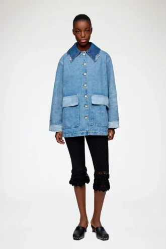 Jacket in Patchwork Denim