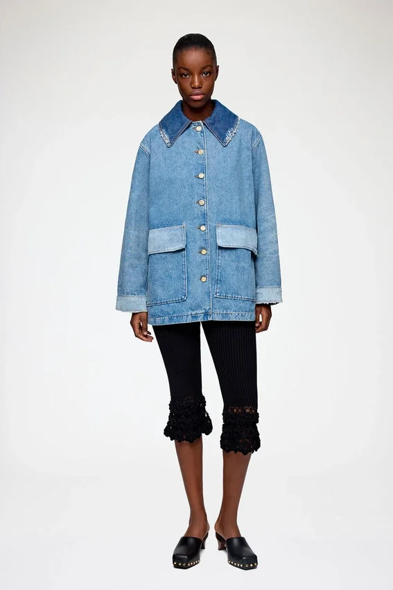 Jacket in Patchwork Denim Jacket in Patchwork Denim