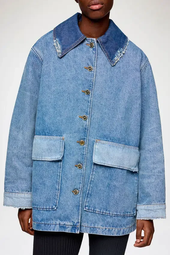 Jacket in Patchwork Denim Jacket in Patchwork Denim