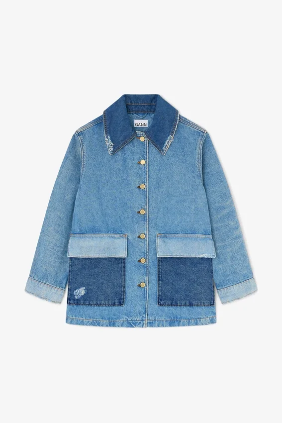 Jacket in Patchwork Denim Jacket in Patchwork Denim