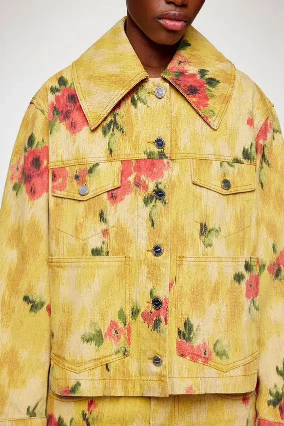 Jacket in Printed Denim Jacket in Printed Denim