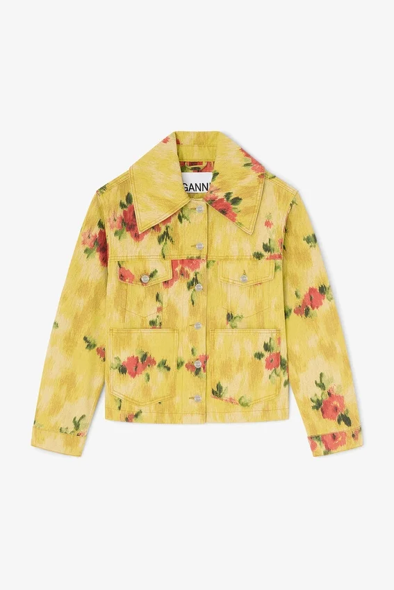 Jacket in Printed Denim Jacket in Printed Denim