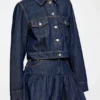 Jacket in Rinse Denim