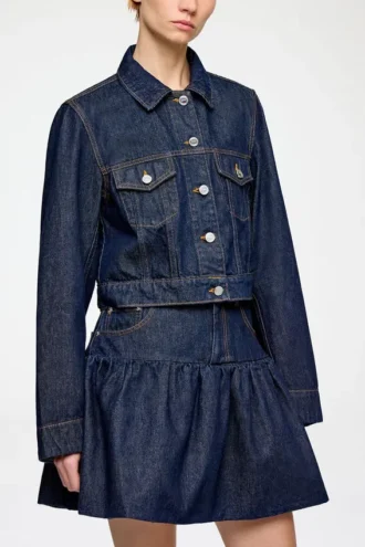 Jacket in Rinse Denim