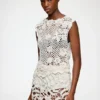 Knit Top in Cotton Crochet