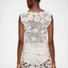 Knit Top in Cotton Crochet