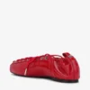 Lace-Up Ballerinas in Red Lace-Up Ballerinas in Red