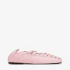 Lace-Up Ballerinas in Rose Lace-Up Ballerinas in Rose