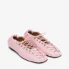 Lace-Up Ballerinas in Rose Lace-Up Ballerinas in Rose