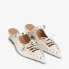 Lace-Up Mules in Ivory Lace-Up Mules in Ivory