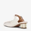 Lace-Up Mules in Ivory Lace-Up Mules in Ivory