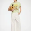 Lari Straight Jeans in White Denim Lari Straight Jeans in White Denim