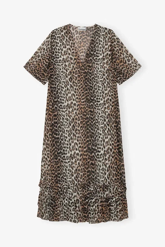 Leopard Chiffon Maxi Dress Leopard Chiffon Maxi Dress