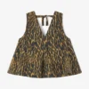 Leopard Cotton A-line Top