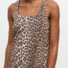 Leopard Cotton Poplin Mini Dress