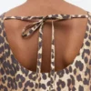 Leopard Cotton Poplin Mini Dress