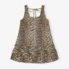 Leopard Cotton Poplin Mini Dress