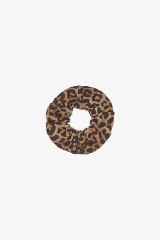 Leopard Cotton Scrunchie