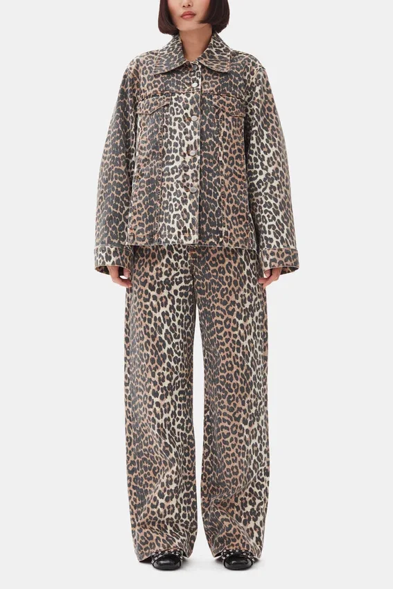 Leopard Denim Jacket Leopard Denim Jacket