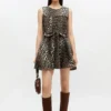 Leopard Denim Mini Dress