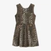 Leopard Denim Mini Dress