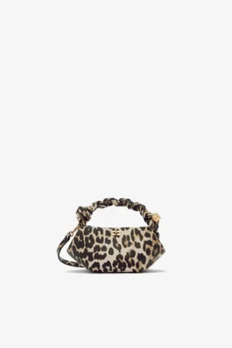 Leopard Grained Mini Bou Bag
