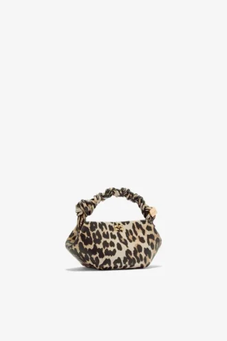 Leopard Grained Mini Bou Bag