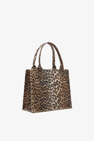 Leopard Large Canvas Tote Bag