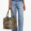 Leopard Large Canvas Tote Bag