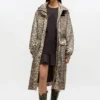 Leopard Nylon Parka Coat Leopard Nylon Parka Coat