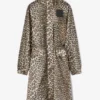 Leopard Nylon Parka Coat Leopard Nylon Parka Coat