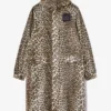 Leopard Nylon Parka Coat Leopard Nylon Parka Coat