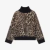Leopard Open Back Sweater