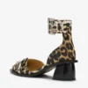 Leopard Print Feminine Buckle Open Cut Pumps Leopard Print Feminine Buckle Open Cut Pumps
