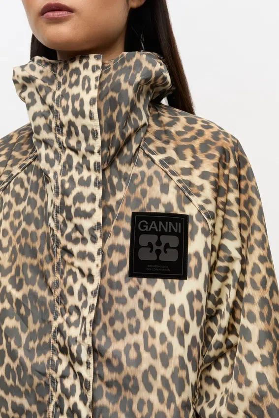 Leopard Print Nylon Jacket Leopard Print Nylon Jacket