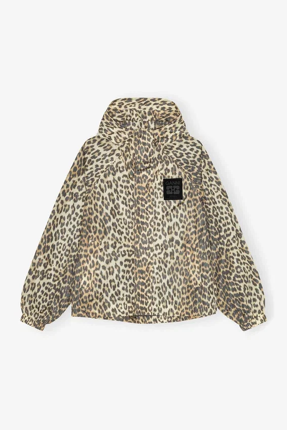 Leopard Print Nylon Jacket Leopard Print Nylon Jacket