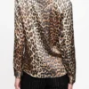 Leopard Print Satin Shirt Leopard Print Satin Shirt