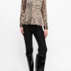 Leopard Print Satin Shirt Leopard Print Satin Shirt