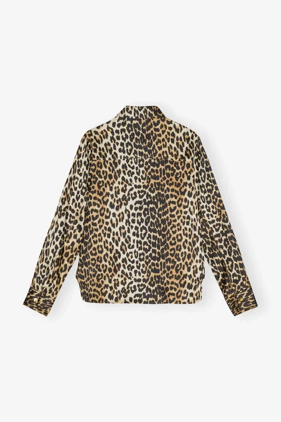 Leopard Print Satin Shirt Leopard Print Satin Shirt