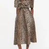 Leopard Printed Cotton Dress