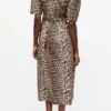 Leopard Printed Cotton Dress