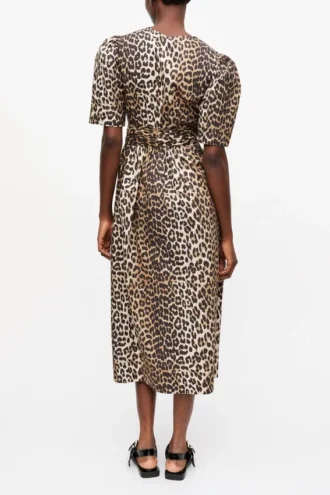Leopard Printed Cotton Dress