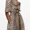 Leopard Printed Cotton Dress