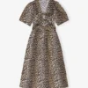 Leopard Printed Cotton Dress