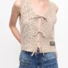 Leopard Tie String Vest Leopard Tie String Vest