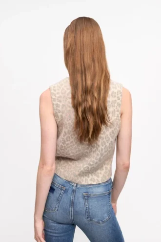 Leopard Tie String Vest