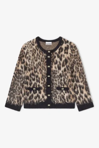 Leopard V-neck Cardigan